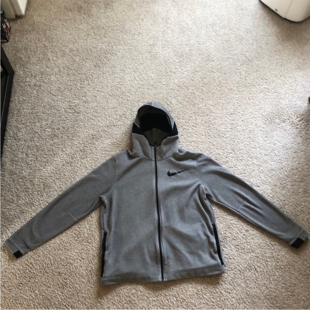 Nike Men's Gray Hooded Jacket